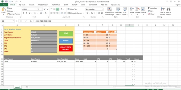 Result Processing, Grading, Report Card and Class Position Excel ...